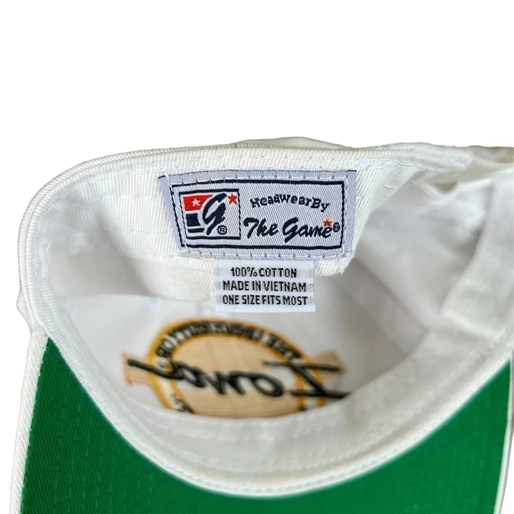Vintage Iowa Hawkeyes Large Circle Logo Adjustable Snapback Hat EUC 90s